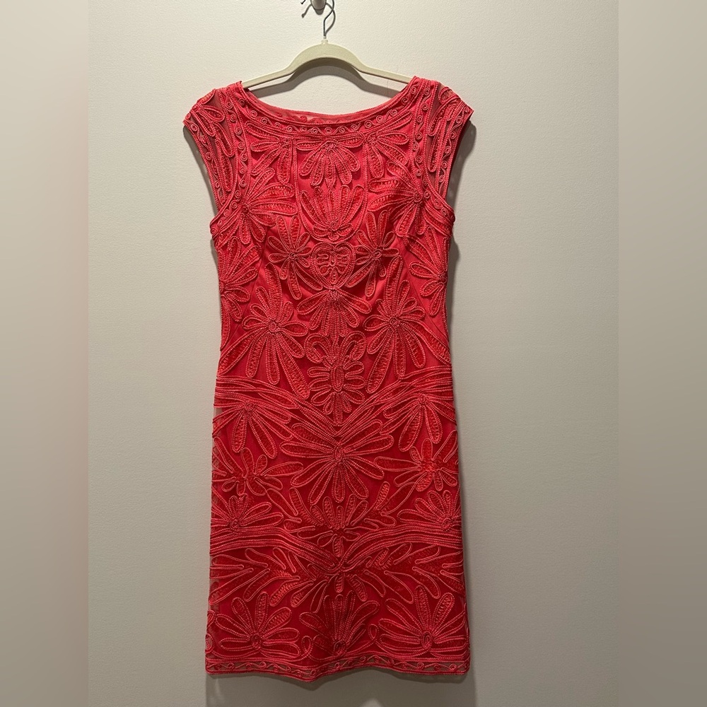 Sue Wong Bateau Embroidered Cocktail Dress